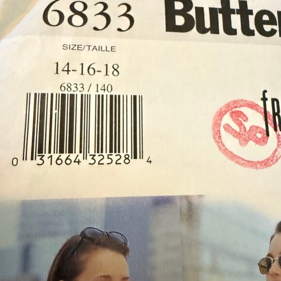 Butterick 6833 Fast & Easy Vintage Y2K French Connection Skirt Pants Pattern - Picture 4 of 4